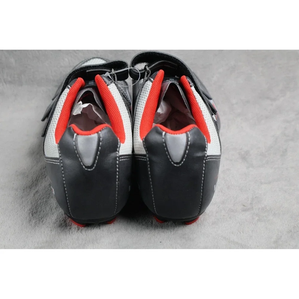 Road Cycling Shoes Womens 9 Mens 7.5 Venzo Biking Riding Shoes SH-R07B- 3 strap